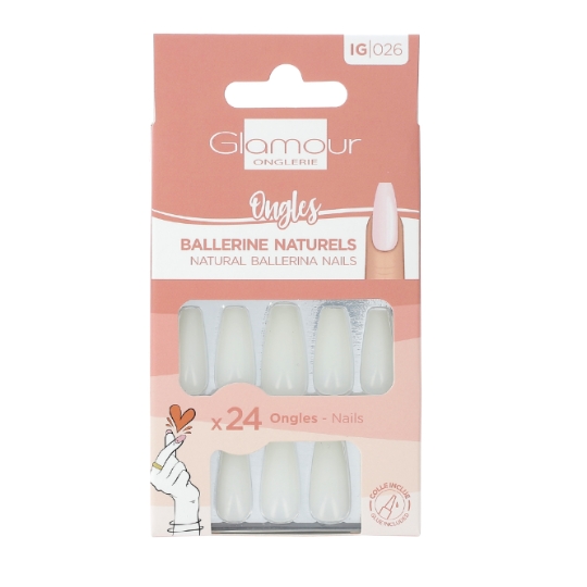 Faux Ongles Ballerine Naturel GLAMOUR ONGLERIE