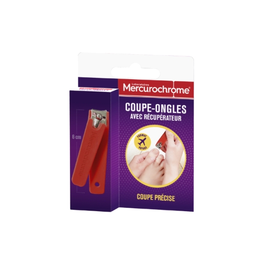 Coupe-Ongles avec Récupérateur Coupe Précise MERCUROCHROME