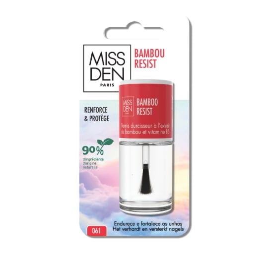 Vernis Fortifiant Soin au Bambou Naturel Resist MISS DEN