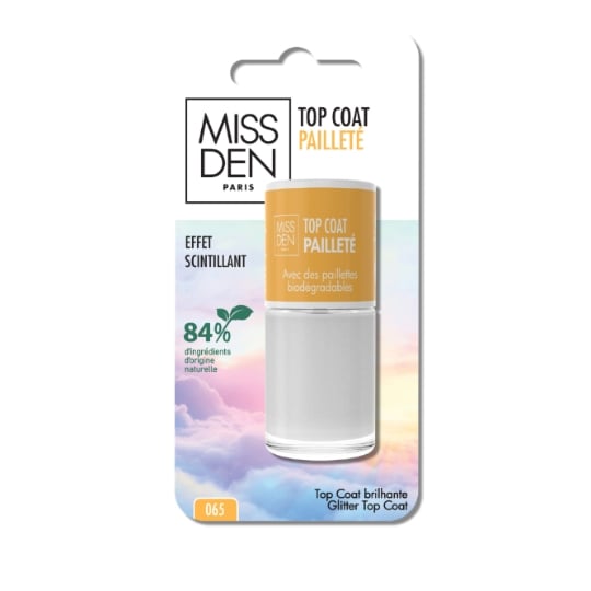 Vernis Top Coat Pailleté MISS DEN