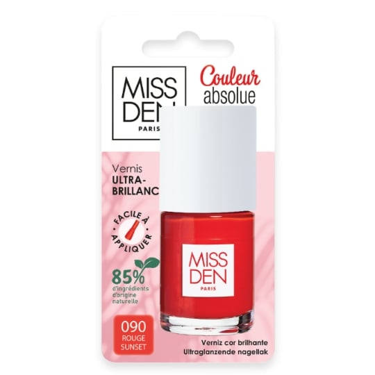 Vernis à Ongles Couleur Absolue Teinte Rouge Sunset (090) MISS DEN