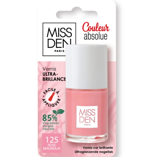 Vernis à Ongles Teinte Rose Magnolia Couleur Absolue MISS DEN
