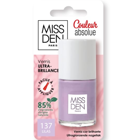 Vernis Couleur Teinte Lilas MISS DEN