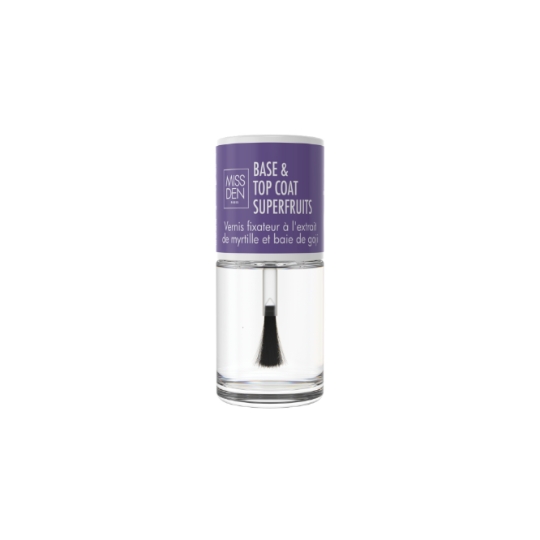 Vernis Fortifiant Soin Superfruit Base Top Coat MISS DEN