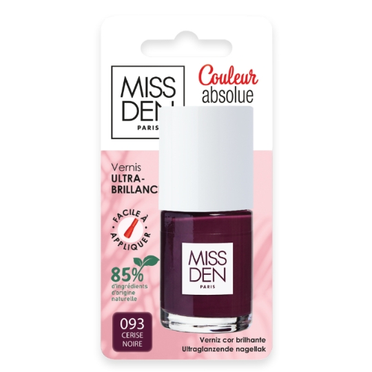 Vernis à Ongles Couleur Absolue Teinte Cerise Noire MISS DEN