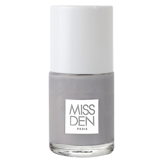 Vernis à Ongles Vegan 85% d'origine naturelle Teinte Gris Minéral Couleur Absolue  MISS DEN