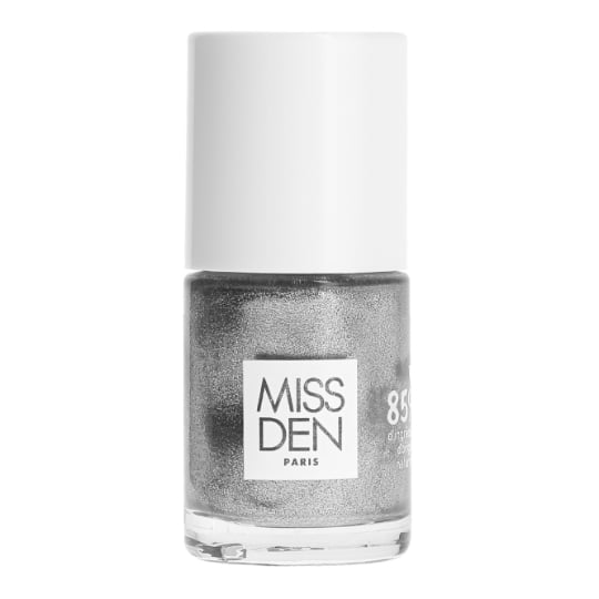 Vernis À ongles Biosourcé 85% D'origine Naturelle Vegan Teinte Argent 147 Couleur Absolue MISS DEN