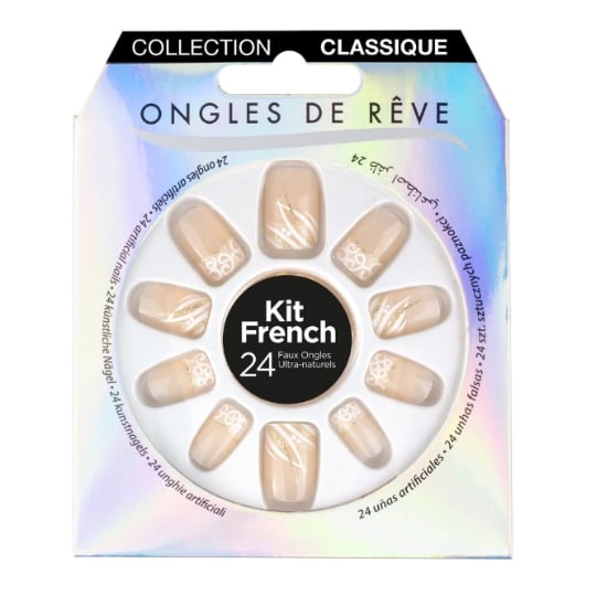 Faux ongles N°016 Noir Sequins NS