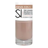 vernis a ongles 3 En 1 Top Couleur Protège L'Ongle Fortifie L'Ongle Teinte N°03 Beige Clair NS