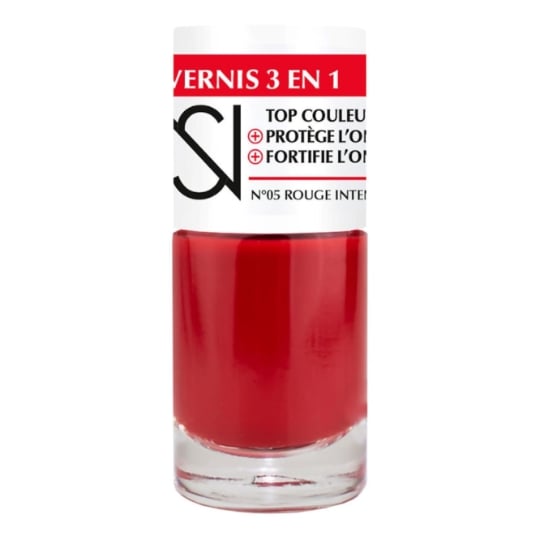 vernis 3 en 1 couleur protection fortifiant Teinte Rouge Intense (05) NS