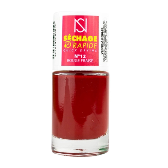 Vernis à Ongles Séchage Rapide N°12 Rouge Fraise NS