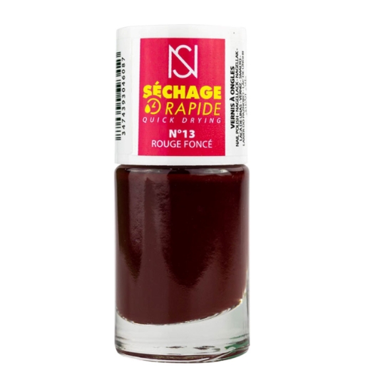 Vernis à Ongles Séchage Rapide N°13 Rouge Foncé NS