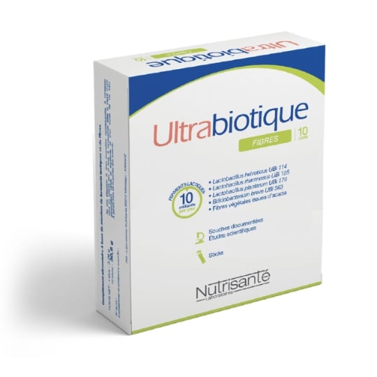 Complément alimentaire Fibres Transit Flore Intestinale Ultrabiotique NUTRISANTE