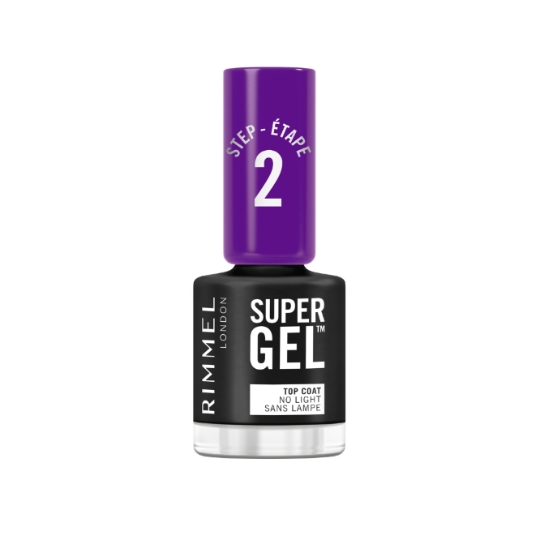 Vernis à ongles Top Coat Super Gel Teinte Nu (001)  RIMMEL