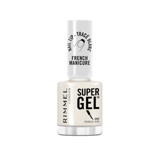 Vernis à ongles Gel Teinte Porcelain (090) Super Gel French Manicure RIMMEL