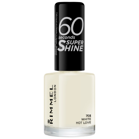 Vernis Séchage Rapide Super Shine Teinte White Hot Love (703) RIMMEL