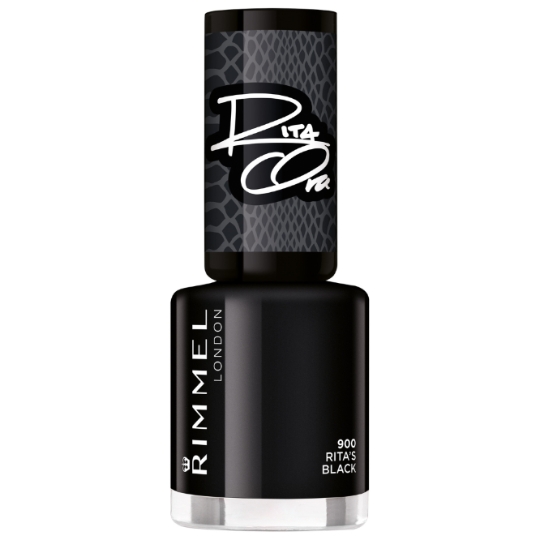 Vernis à Ongles Brillant Teinte Rita's Black (900) 60 Seconds Super Shine RIMMEL