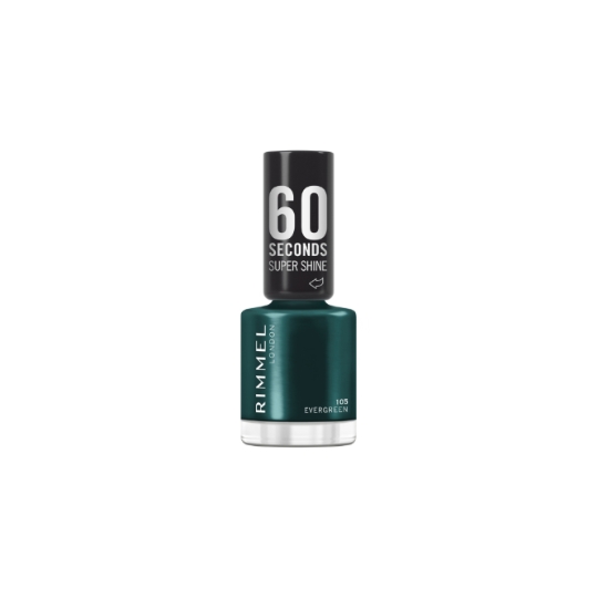 Vernis à ongles 60 Seconds Super Shine Teinte Evergreen (105) RIMMEL