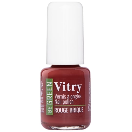 Vernis à Ongles Rouge Brique Be Green VITRY