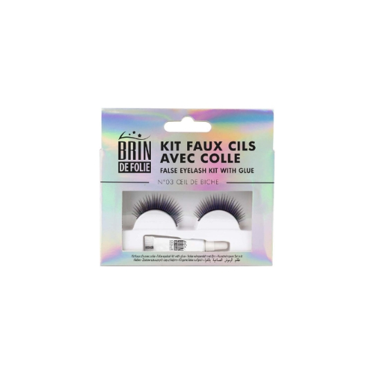 Kit Faux Cils Avec Colle N°03 Oeil de Biche NS