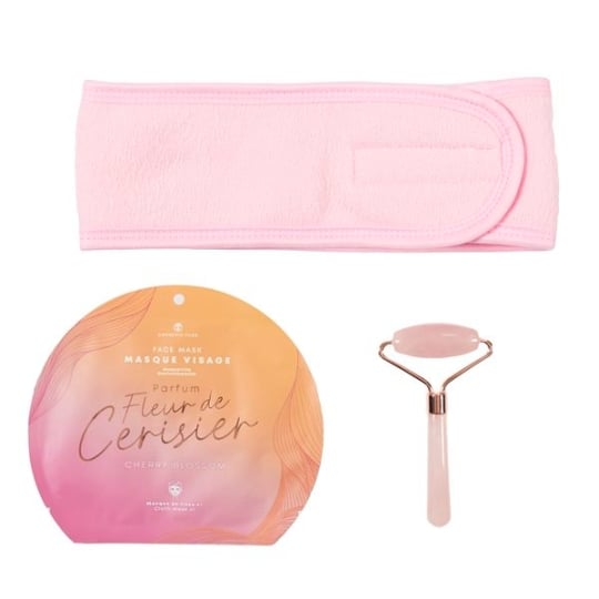 Coffret Soin Du Visage - Cosmetic Club - Masseur Jade - Rose COSMETIC CLUB
