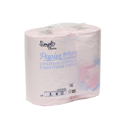 Papier toilette double épaisseur compact et 420 feuilles CARREFOUR