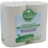 Papier Toilette Double Épaisseur Recyclé Éco Planet CARREFOUR ECO PLANET