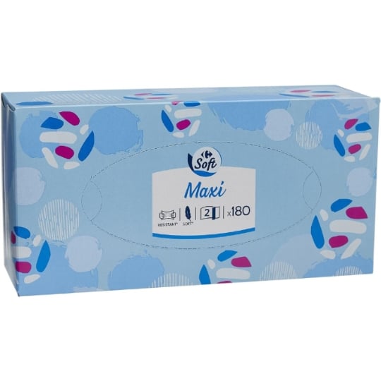 Mouchoirs Doux 2 Epaisseurs FSC CARREFOUR SOFT