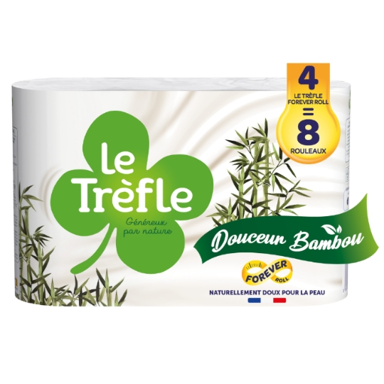 Papier Toilette Douceur Bambou LE TREFLE