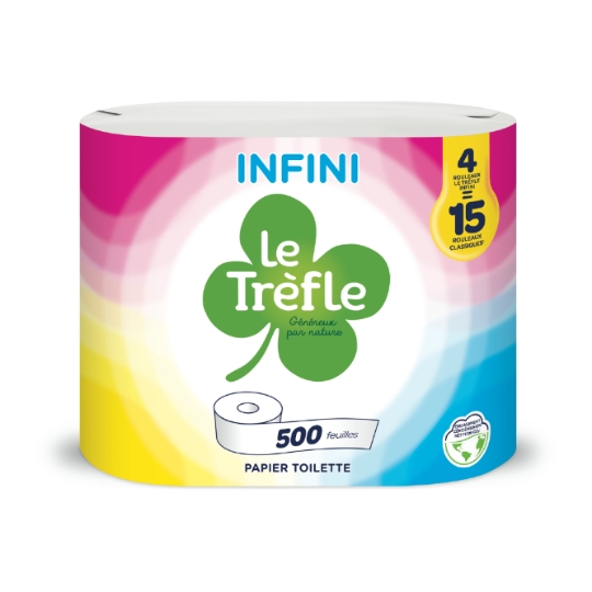 Papier Toilette Doux Et Résistant Infini LE TREFLE