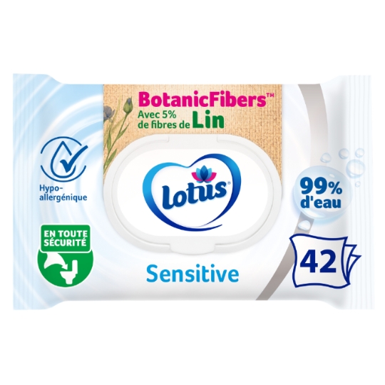Papier Toilette Humide Doux Fibres Naturelles Sans Plastique LOTUS