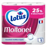Papier Toilette Triple Épaisseur Coussinets Absorbants Tube Jetable Blanc FSC Recyclable LOTUS