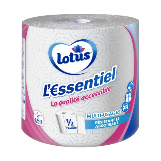 Essuie Tout l'Essentiel Blanc LOTUS
