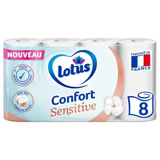 Papier Toilette Confort Sensitive LOTUS