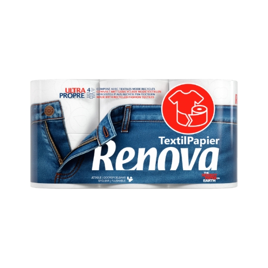 Papier Hygiénique Ultra Propre 4 Plis TextilPapier RENOVA