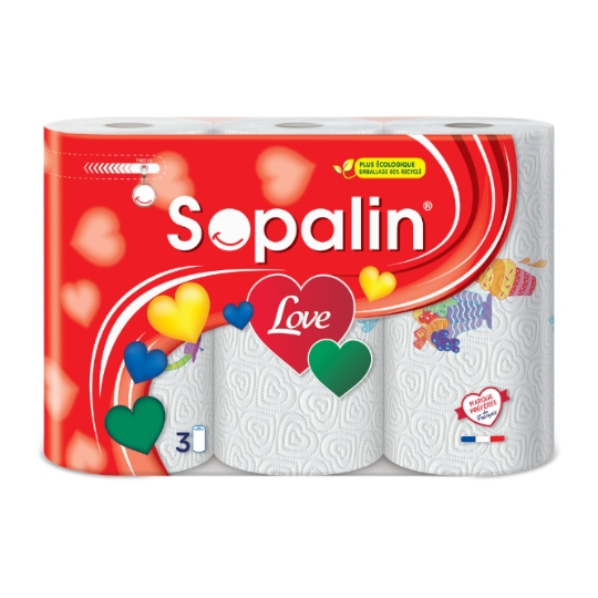Essuie-Tout Love Décoré FSC SOPALIN