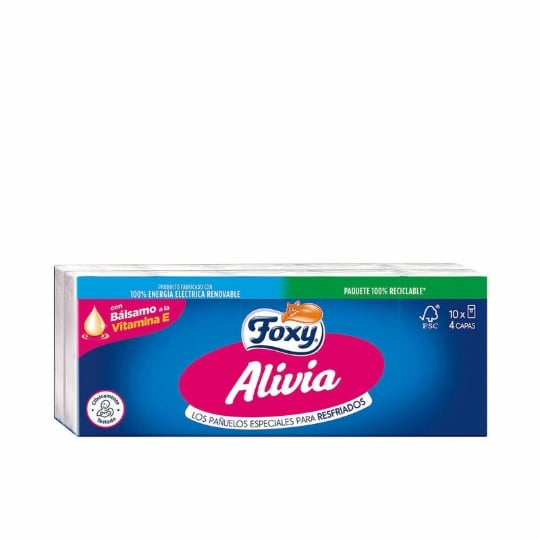 Mouchoirs En Papier Foxy Alivia 10 X 9 Uds FOXY