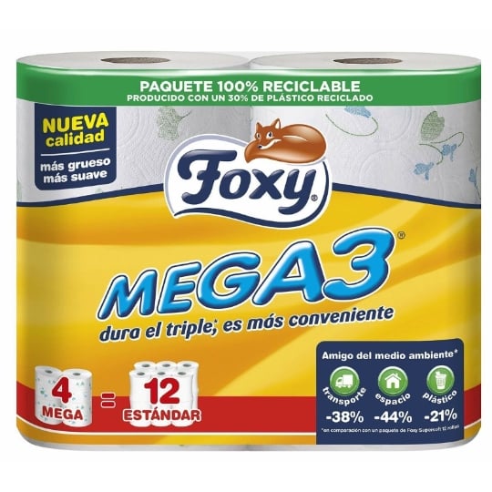 Papier Toilette Foxy Mega3 FOXY
