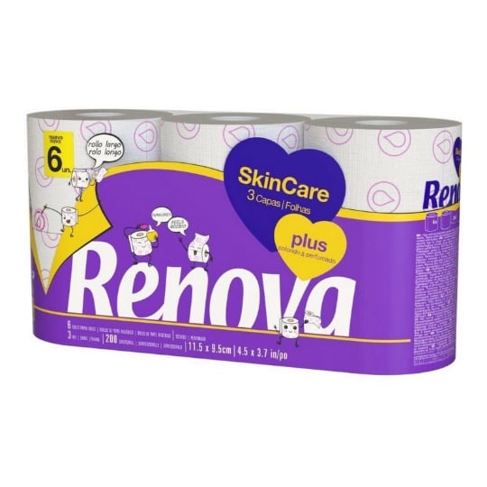 Papier Toilette Renova Skin Care (6 Uds) RENOVA