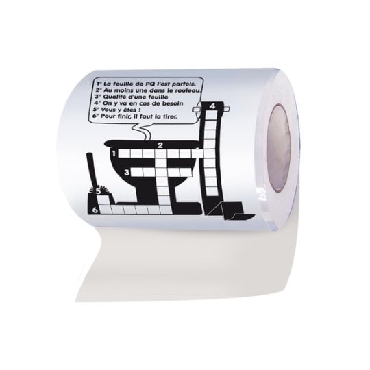Papier Toilettes Avec Mots Croisés TOTALCADEAU