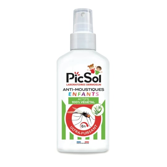 Anti-Moustiques Enfants Actifs 100% Végétal Ultra Puissant 6h PICSOL