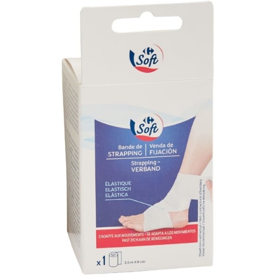 Bande Strapping 2,5 m x 6 cm CARREFOUR SOFT