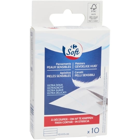 Pansements peaux sensibles et ultra doux CARREFOUR SOFT