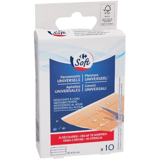 Pansements universels CARREFOUR SOFT