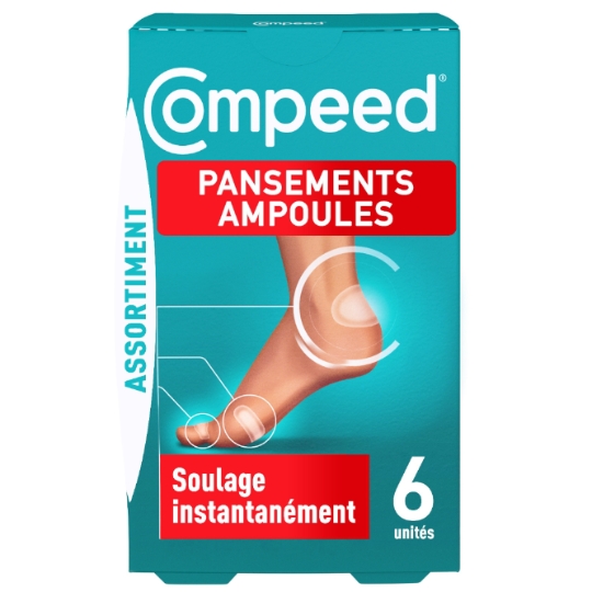 Pansements Ampoule Hydrocolloïde Assortiment COMPEED