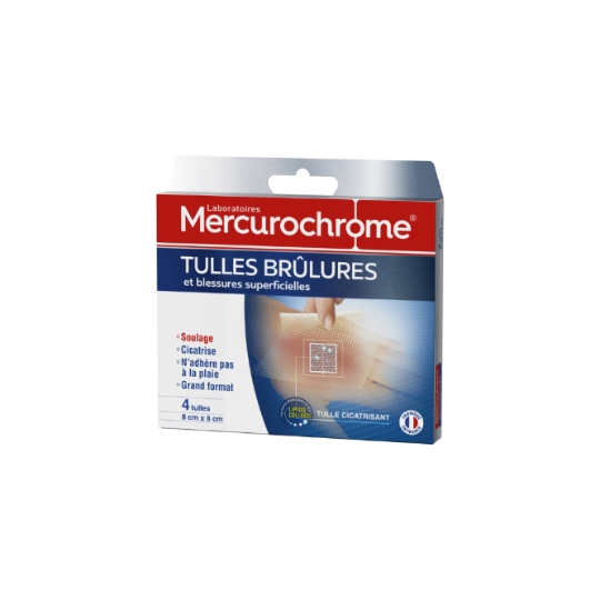Pansements Brûlures 1er et 2nd Degré Stériles MERCUROCHROME
