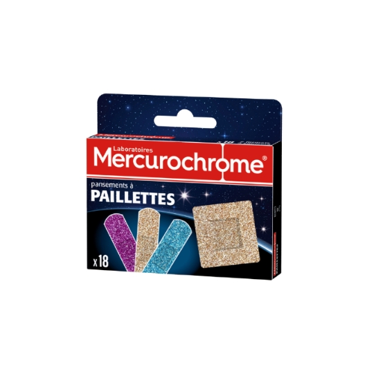 Pansements Paillettes Résistant à l'Eau MERCUROCHROME