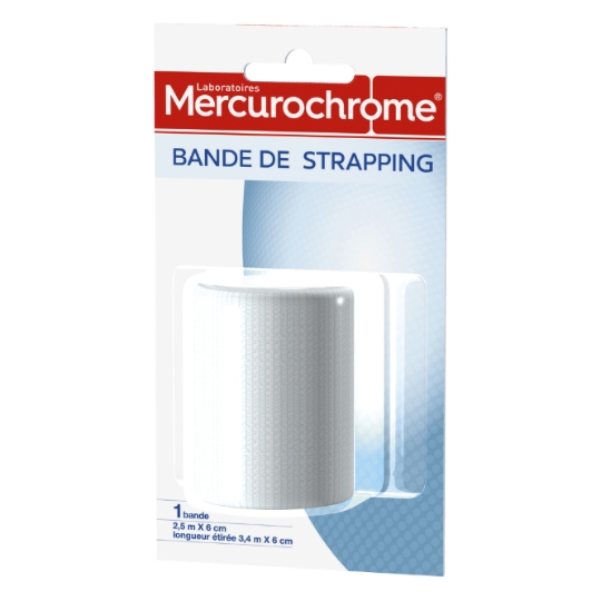 Bande Strapping Maintien Articulaire Flexible MERCUROCHROME