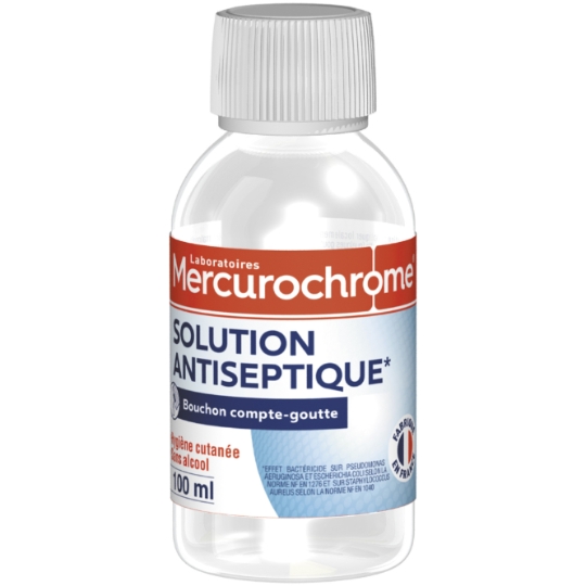 Désinfectant Solution Antiseptique Sans Alcool MERCUROCHROME