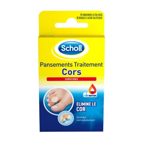 Pansements Traitement Cors Coricides Acide Salicylique SCHOLL
